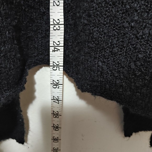 Alya Womens Textured Open Front Drapped Cardigan Color Black Size Small D01-0239 - Picture 10 of 11